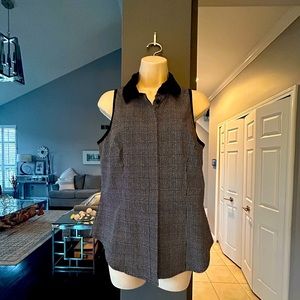 WORTH - Black and White Checked Cutaway Size 8